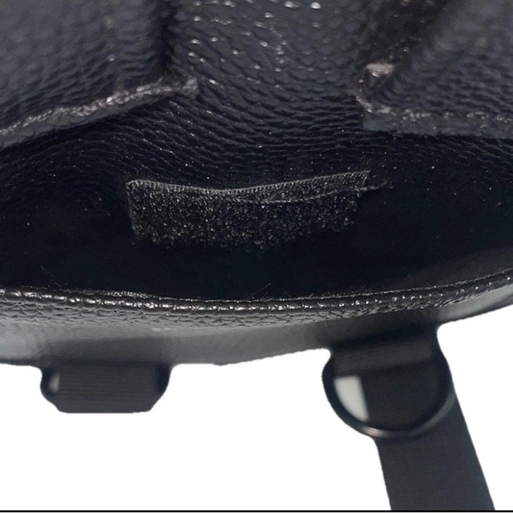 Brixley NWOT Black Leather Crossbody Indie Vanguard Monochrome Preppy Punk - Picture 5 of 6